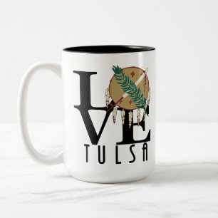 Tasse 2 Couleurs LOVE Tulsa Oklahoma15oz