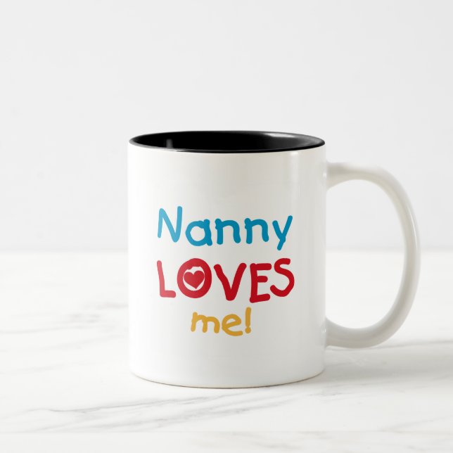 Tasse 2 Couleurs LOVESMEnanny (Droit)
