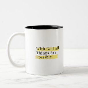 Tasse 2 Couleurs Luc 1:37
