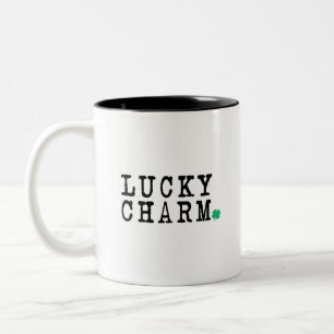 Tasse 2 Couleurs Lucky Charm Jour de la Saint Patrick Lucky Clover
