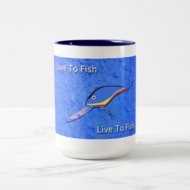 Tasse 2 Couleurs Lucky Fishing Lure (Centre)