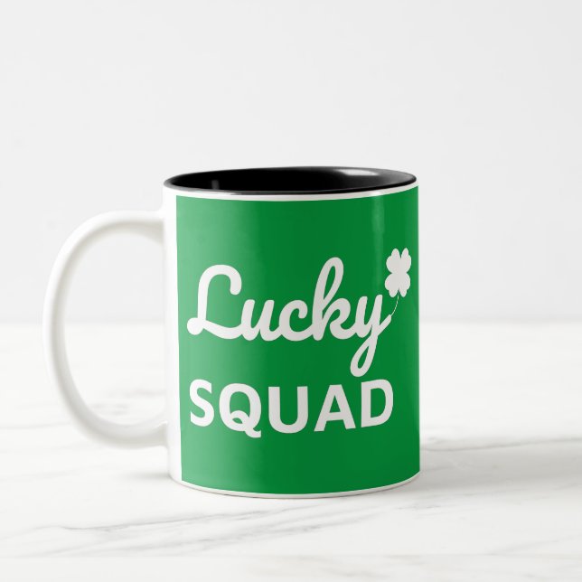 Tasse 2 Couleurs Lucky Squad St. Patrick's Day (Gauche)