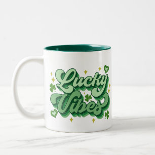 Tasse 2 Couleurs Lucky Vibes St Patrick's Day
