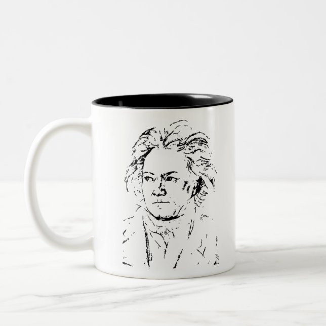 Tasse 2 Couleurs Ludwig van Beethoven (Gauche)