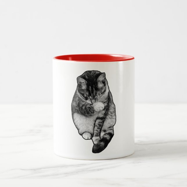 Tasse 2 Couleurs Lueur de pointillés Hush (Centre)