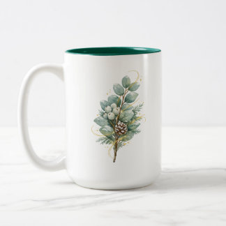 Tasse 2 Couleurs Lueur de verdure hivernale