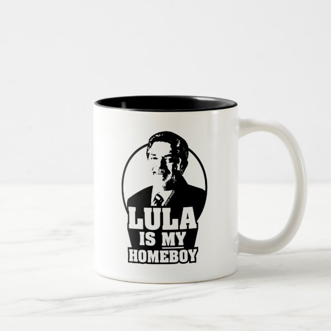 Tasse 2 Couleurs Lula da Silva est mon homeboy ! (Droit)