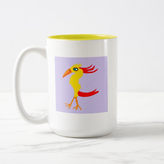 Tasse 2 Couleurs Lumilla La Poule Qui Se Pavane 🐓  (Gauche)