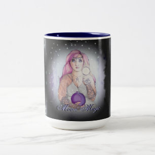 Tasse 2 Couleurs Lune dans une sorcière en bouteille Wiccan Pagan