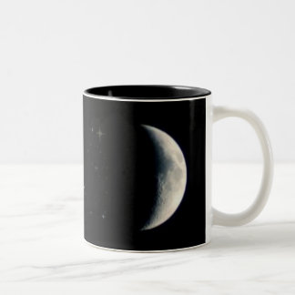 Tasse 2 Couleurs Lune et étoiles de la terre