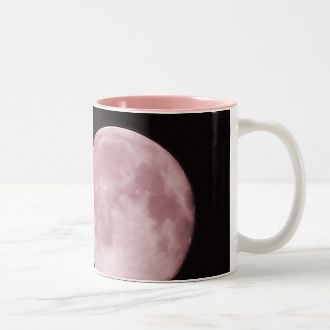 Tasse 2 Couleurs Lune rose (Droit)