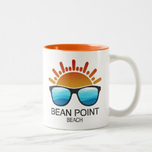 Tasse 2 Couleurs Lunettes de soleil Bean Point Beach Floride