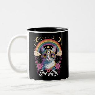 Tasse 2 Couleurs Lunettes de soleil drôles Ally Ca Pride Fierté gay