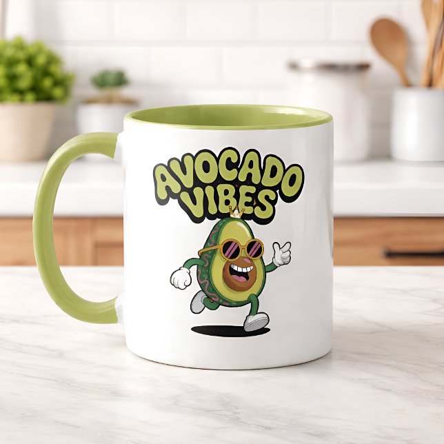 Tasse 2 Couleurs Lunettes de soleil drôles Avocat (Créateur téléchargé)