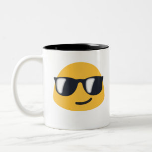 Tasse 2 Couleurs Lunettes de soleil Emoji