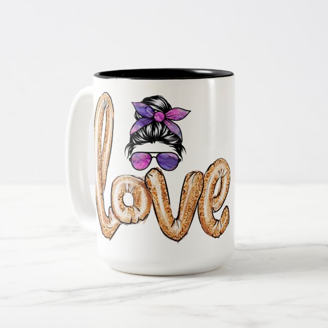 Tasse 2 Couleurs Lunettes de soleil pour filles violettes Saint Val (Devant gauche)