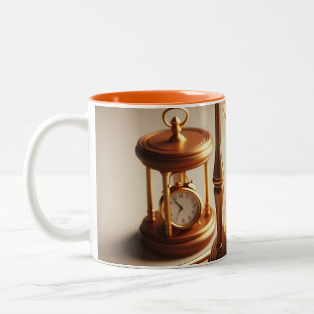 Tasse 2 Couleurs Lunettes horaires (Gauche)