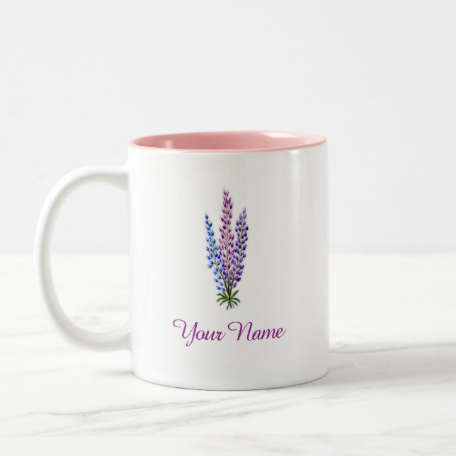 Tasse 2 Couleurs Lupin de Nouvelle-Écosse (Gauche)