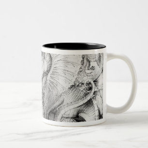 Tasse 2 Couleurs Luttez entre les guerriers et un dragon, c.1450