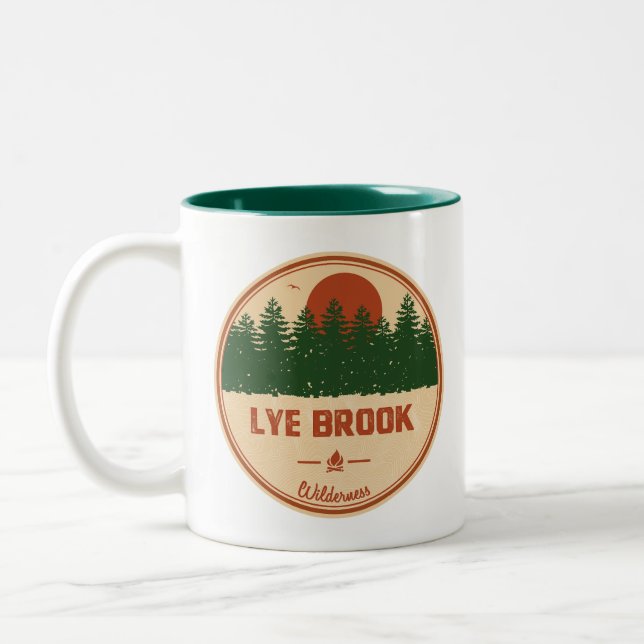 Tasse 2 Couleurs Lye Brook Wilderness Vermont (Gauche)