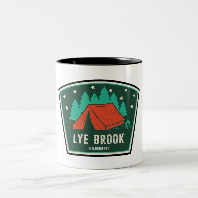 Tasse 2 Couleurs Lye Brook Wilderness Vermont Camping (Centre)