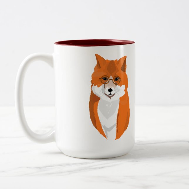 Tasse 2 Couleurs M. Fox est le lecteur (Gauche)
