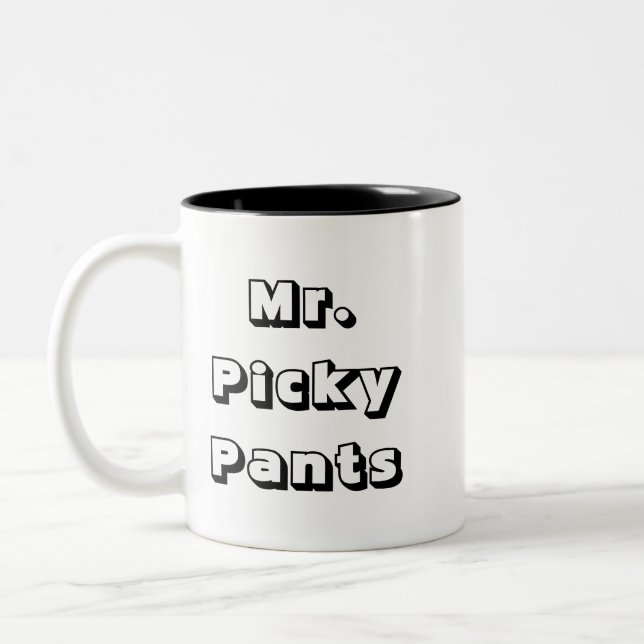 Tasse 2 Couleurs M. Picky Pants (Gauche)