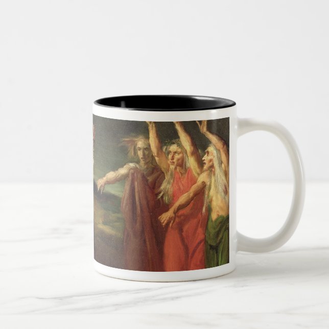 Tasse 2 Couleurs Macbeth et les trois sorcières, 1855 (Droit)