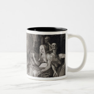 Tasse 2 Couleurs Macbeth, les trois sorcières et Hecate dans l'act