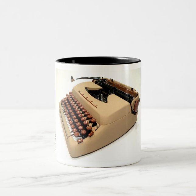 Tasse 2 Couleurs Machine à écrire de président de tour (Centre)