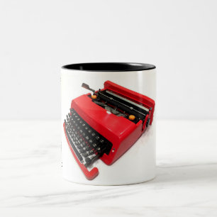 Tasse 2 Couleurs Machine à écrire d'Olivetti Valentine