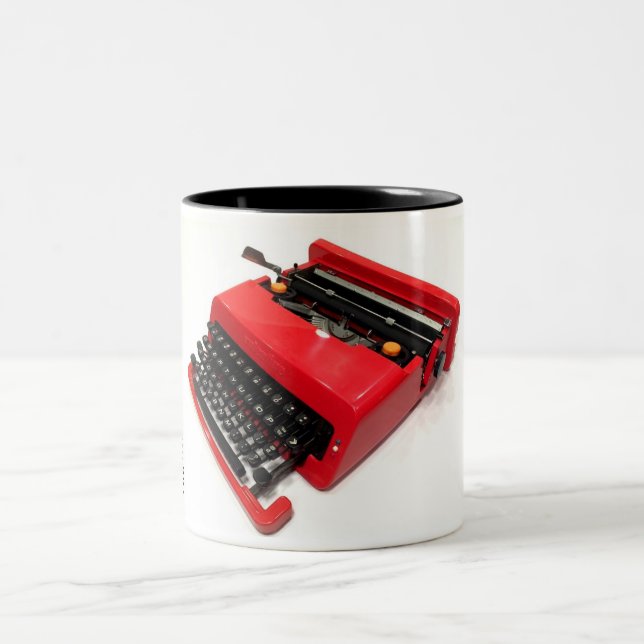 Tasse 2 Couleurs Machine à écrire d'Olivetti Valentine (Centre)