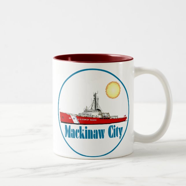 Tasse 2 Couleurs Mackinaw City Michigan (Droit)