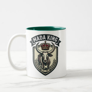 Tasse 2 Couleurs MADA KING Malagasy Zebu Madagascar