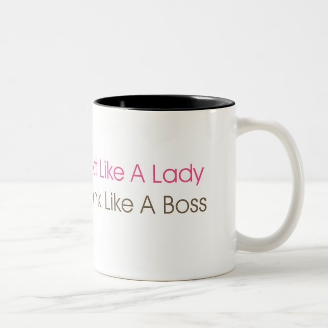Tasse 2 Couleurs Madame d'acte, pensent le patron (Droit)