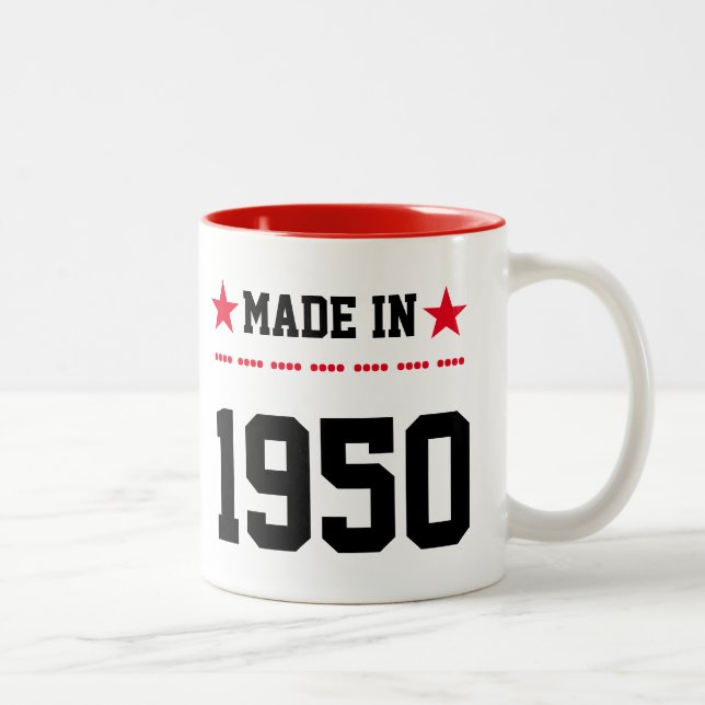 Tasse 2 Couleurs Made en 1950 (Droit)