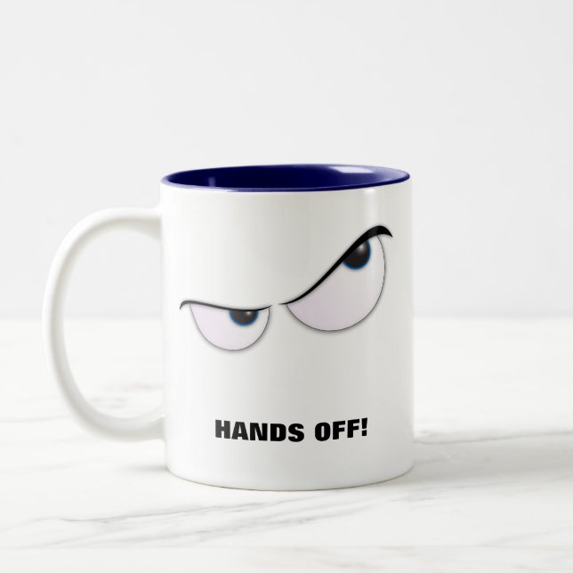 Tasse 2 Couleurs MadEyes, MAINS ! (Gauche)