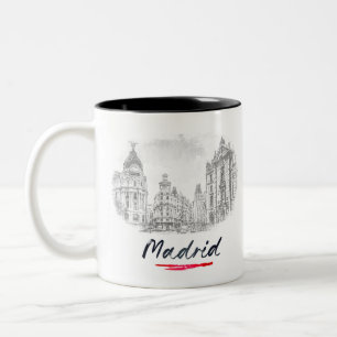 Tasse 2 Couleurs Madrid - Spain - Via Grande