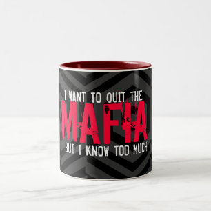 Tasse 2 Couleurs Mafia et Facebook toxicomanes