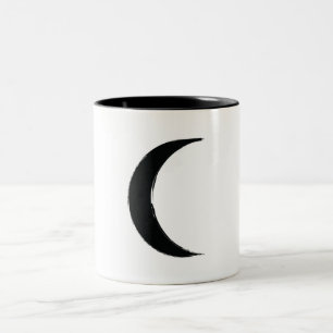 Tasse 2 Couleurs Magie du Croissant Noir Astrologie de la Lune Somb