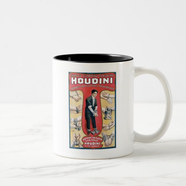 Tasse 2 Couleurs Magie Vintage Houdini (Droit)