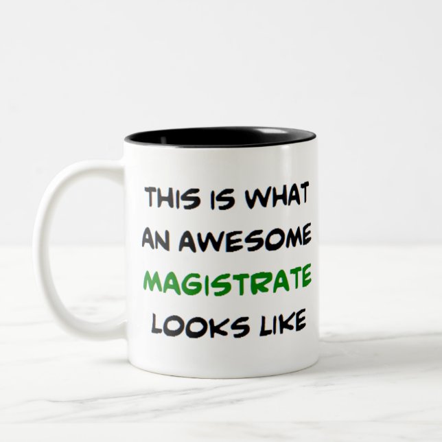 Tasse 2 Couleurs magistrat, génial (Gauche)