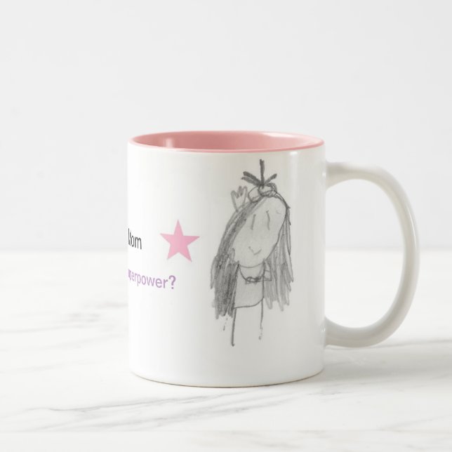 Tasse 2 Couleurs Magnésium de café de maman de la superpuissance (Droit)