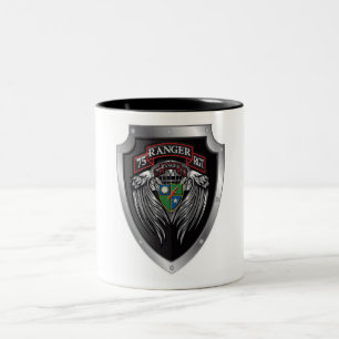 Tasse 2 Couleurs Magnifique Bat STB 75th Ranger Regimental Scroll