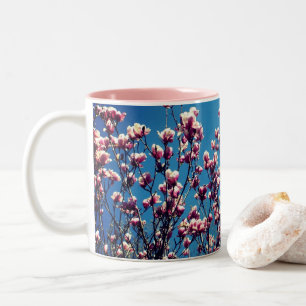 Tasse 2 Couleurs Magnolia Blossoms Blue Sky
