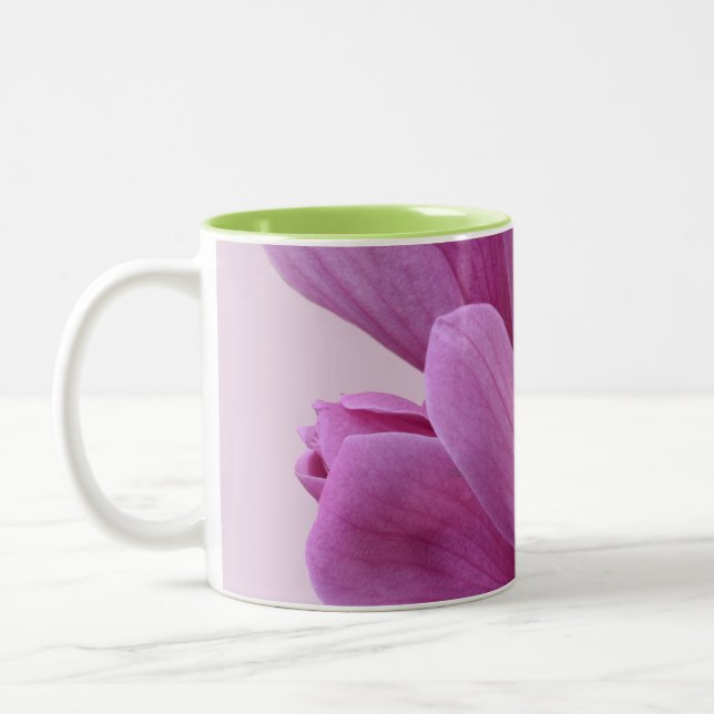 Tasse 2 Couleurs Magnolia Rose Pâle  (Gauche)
