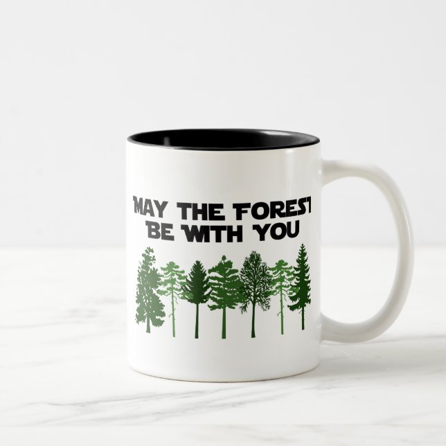 Tasse 2 Couleurs Mai la forêt soit avec vous (Droit)
