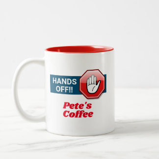 Tasse 2 Couleurs Mains coupées !!Personnalisé
