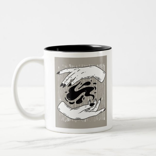 Tasse 2 Couleurs Mains de cuisine (Gauche)