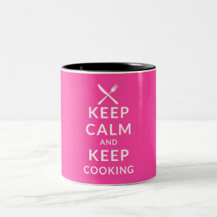 Tasse 2 Couleurs Maintenez calme et continuez à faire cuire la
